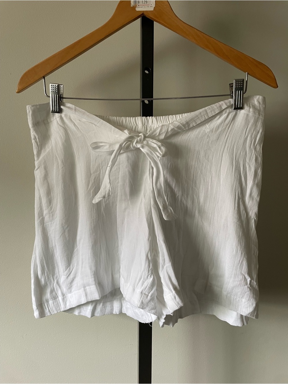 Made In Thailand 100% Cotton Gauze Front Tie Shorts Boho Coastal